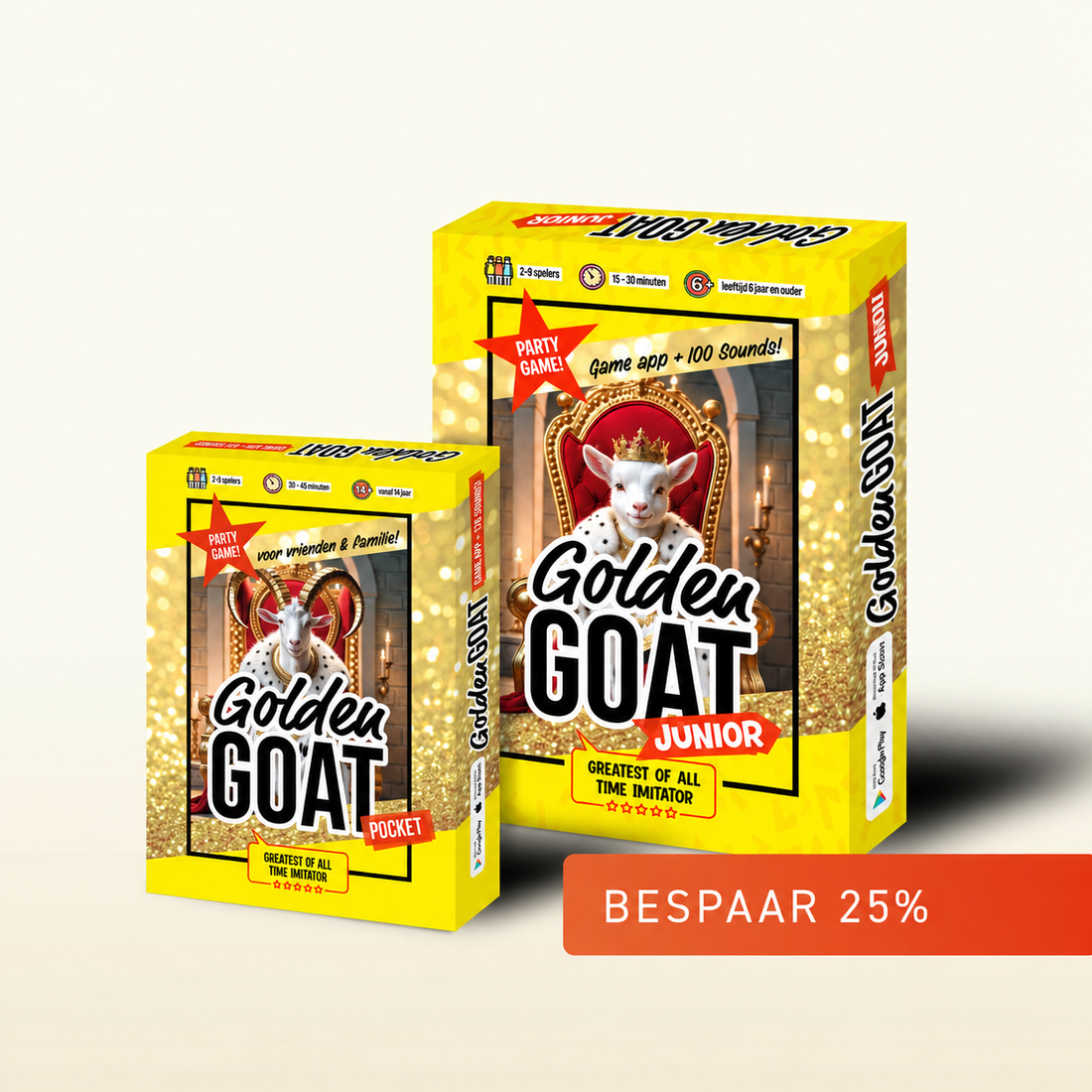 Golden GOAT Junior + Pocket | Speelplezier voor jong & oud!