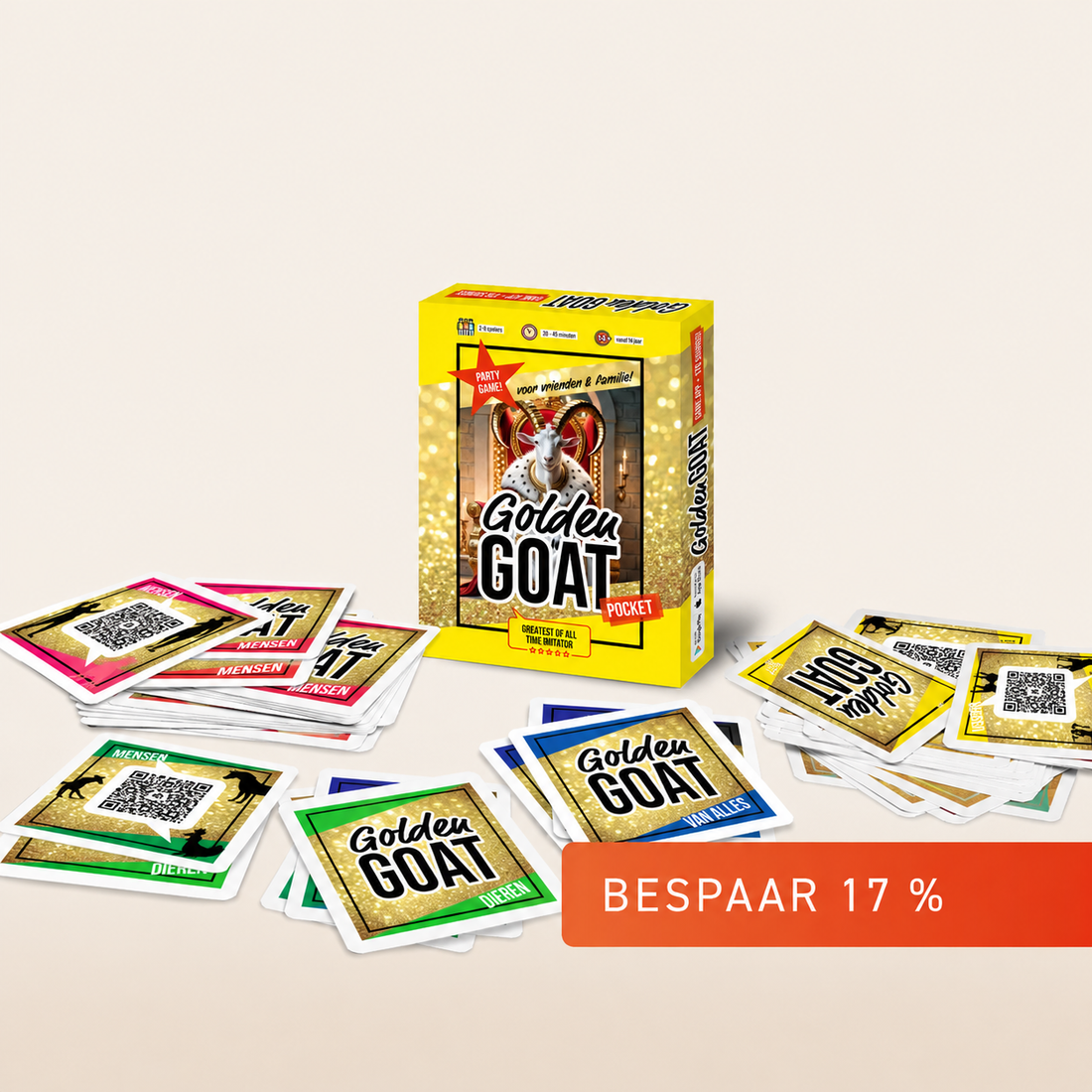 Golden GOAT Pocket - 52 sounds - NL Partygame
