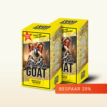 2 stuks | Golden GOAT – NL Partygame (Pre-Sale prijs tot 21 november)